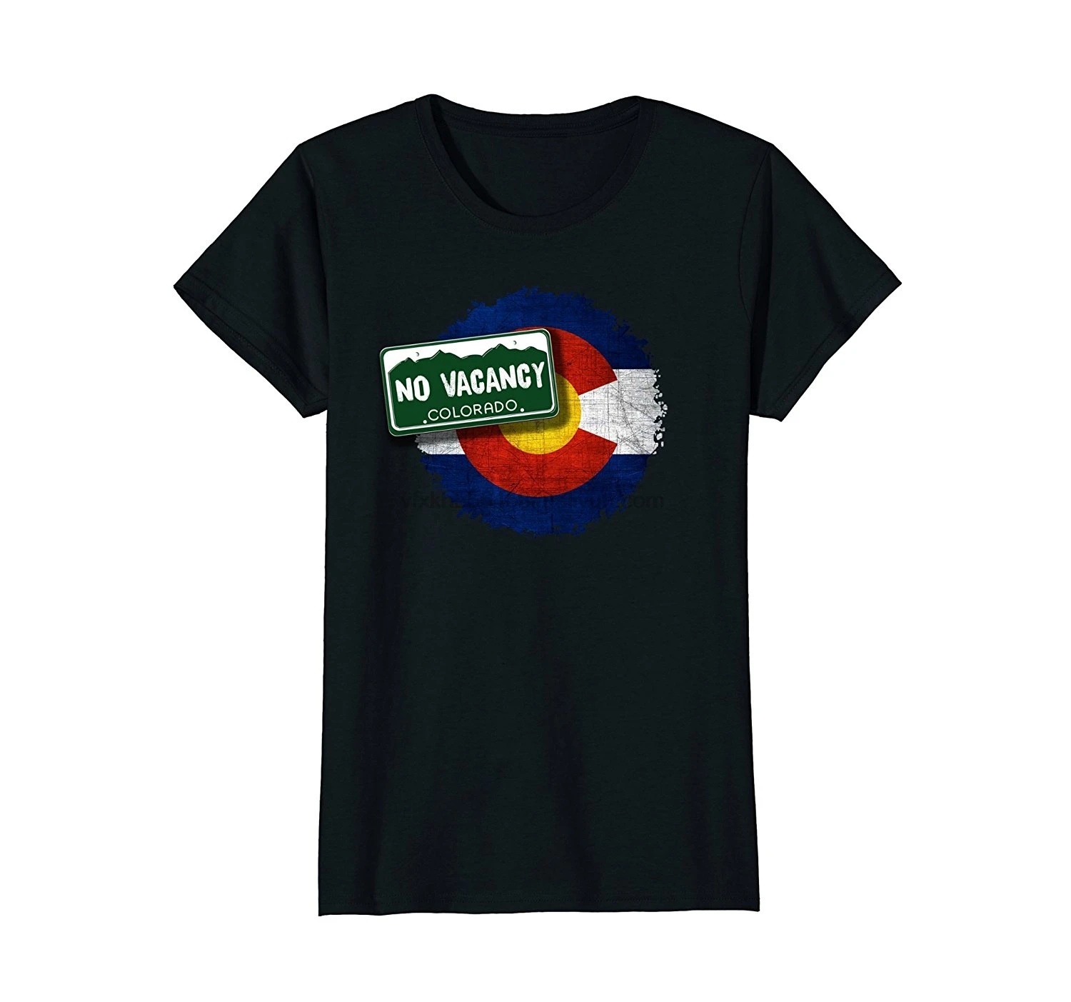 Новинка 2019 летняя тонкая футболка без присутствия номерной знак флаг Колорадо (1)