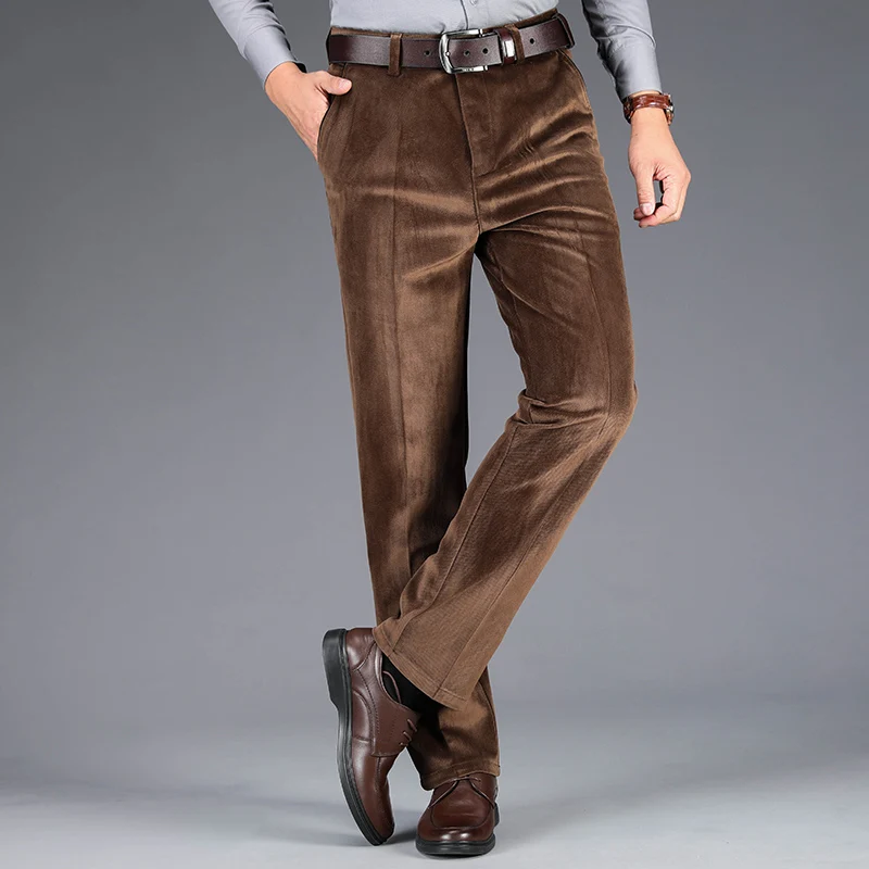 

Новинка, pantscasual, вельветовые, для среднего возраста, всесезонные, мужские, большие размеры, классические, винно-красные, черные, для улицы, де...