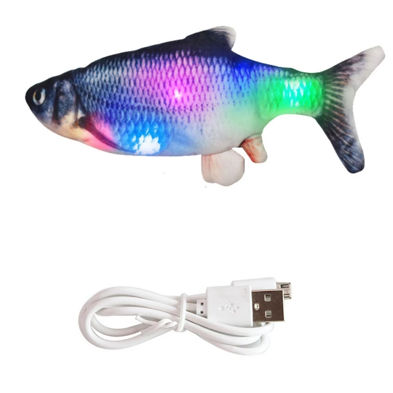 

30CM Electronic Pet Cat Toy Electric USB Charging Simulation Fish Toys for Dog Cat Chewing Playing Biting Supplies Dropshiping #