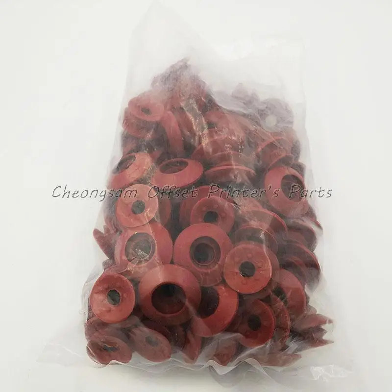 Бесплатная доставка 50 штук Красная резиновая присоска двойная для принтера