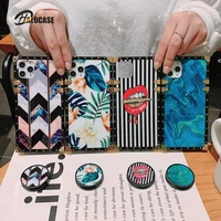 luxury 3d holder blu ray square silicone case for iphone 11 pro x xr xs max 6 6s 7 8 plus cover for samsung s8 s9 s10 note 9 10