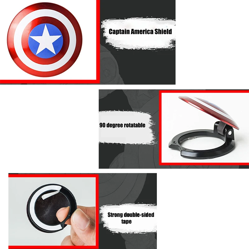 Marvel Captain America кнопка запуска и остановки автомобиля защитный чехол декоративная 3D