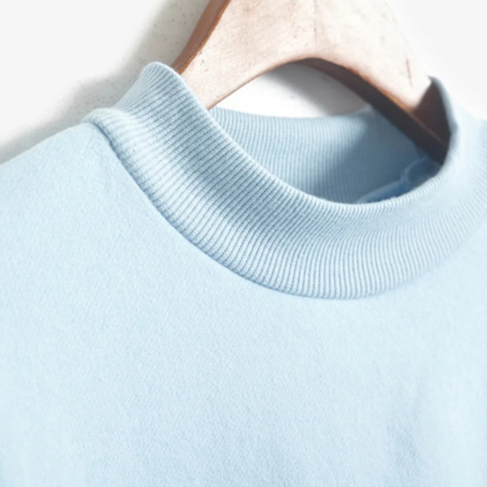 Женский однотонный свитшот с длинным рукавом и круглым вырезом | Женская одежда