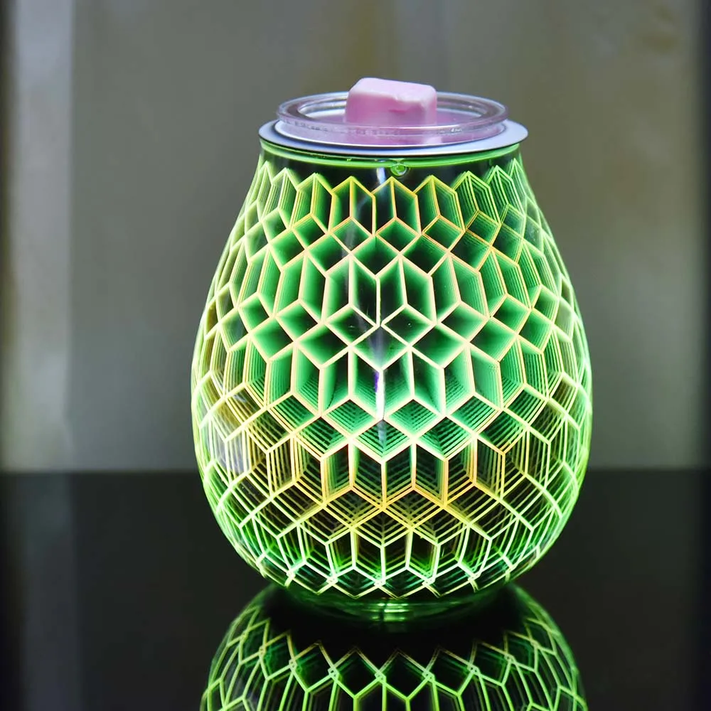 Необычная квадратная ароматическая электрическая горелка для расплава воска 3D