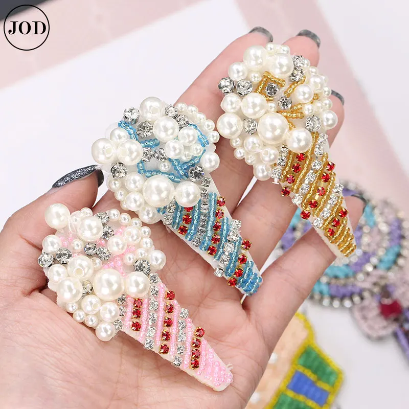 Аппликация расшитая бисером и стразами ПРИШИТАЯ нашивки для одежды значки с