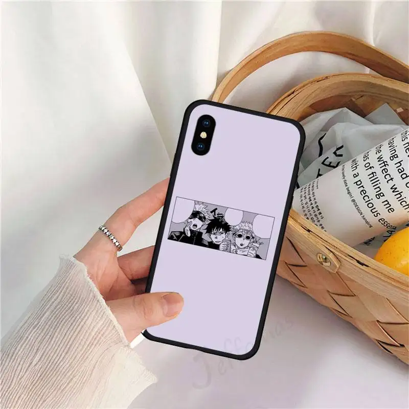 

jujutsu kaisen Gojou satoru Phone Case for iPhone 11 12 mini pro XS MAX 8 7 6 6S Plus X 5S SE 2020 XR