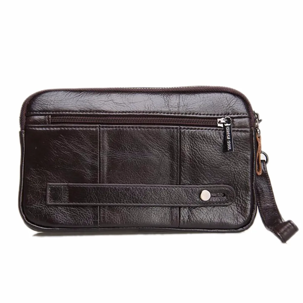 Мужские деловые сумки из 100% натуральной кожи чехол для мобильного телефона