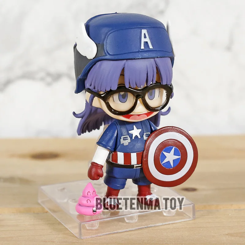 Новинка аниме Arale Norimaki Nd мини Экшн-фигурка из ПВХ косплей Капитан Америка игрушка