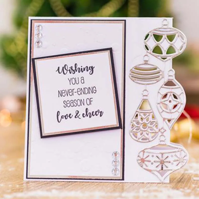 

Lantern Hollow Pendant New Metal Cutting Dies Craft Stencil Diy for Scrapbooking Handmade Card Make Shape Album Decoration Model