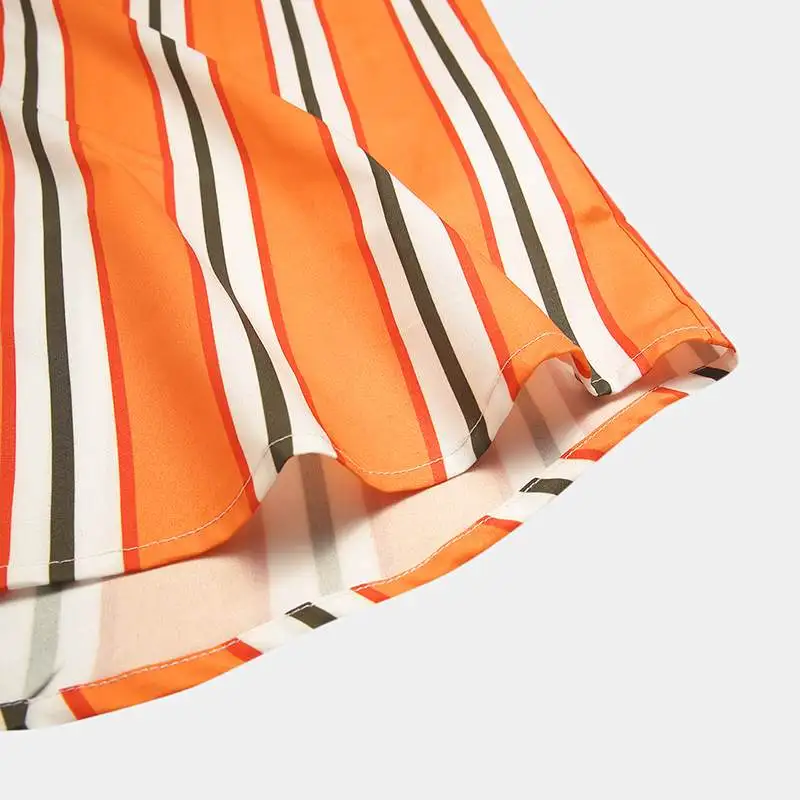 

2021 New Men's Casual d short sleeve Printed Social Business Thin Clothes Lightweight Button-down Male Shirt S-3XL