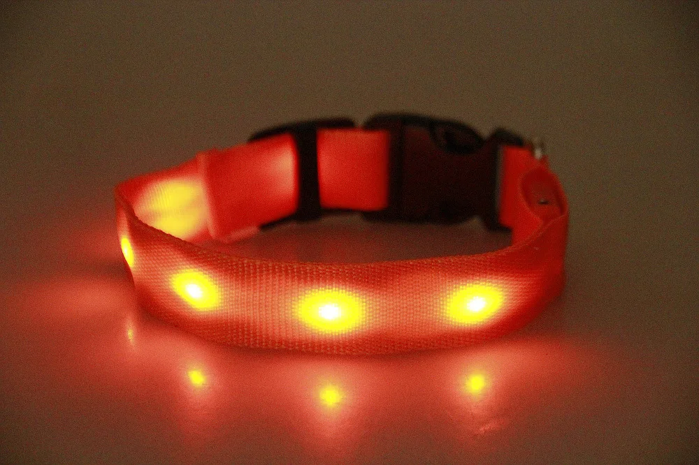 orange Fenice usb зарядка светодиодный ошейник для собак анти-потеря/во избежание автомобильной аварии ошейник для собак щенков собачьи ошейники led снабжение товары для домашних животных - Цвет: orange