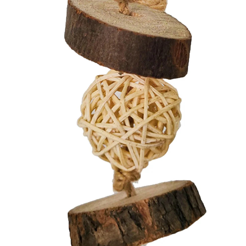 Игрушка для домашних животных искусственная птица ротанговый шар молярные