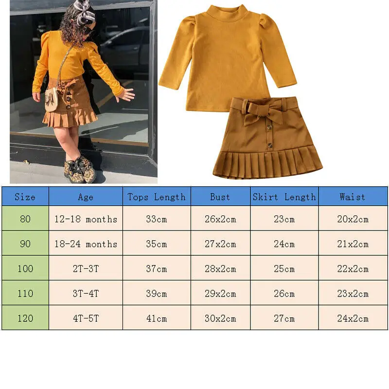 Комплекты детской одежды в английском стиле для маленьких девочек топы с буффами