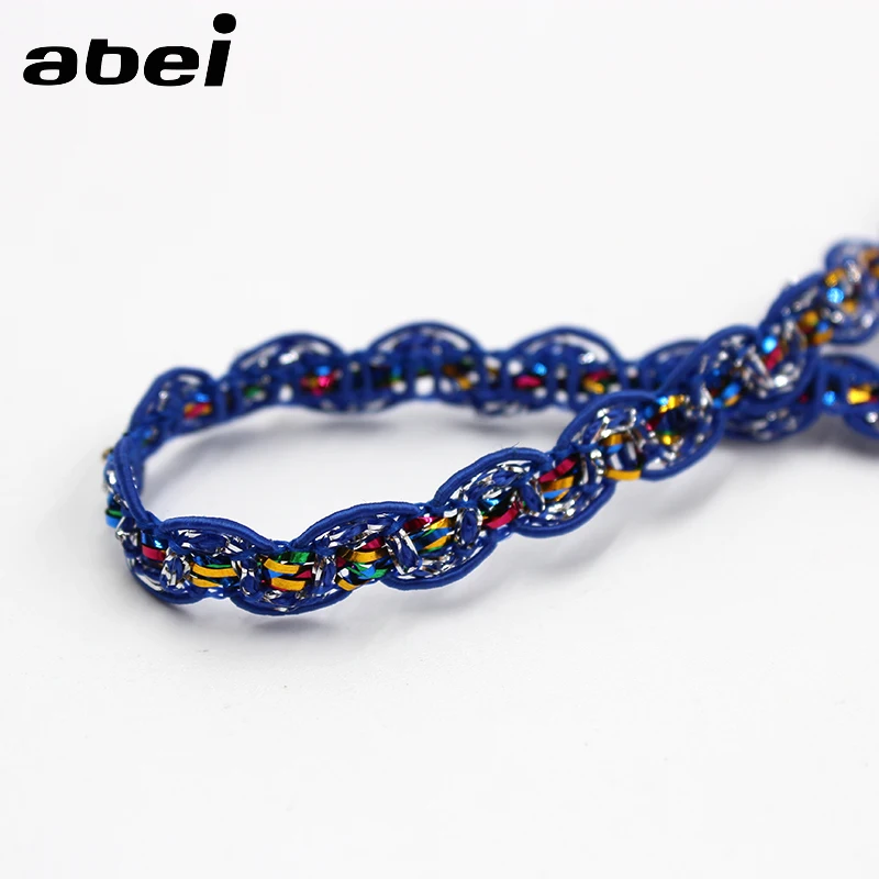 Кружева S-образные с блестками красные синие зеленые для танцевальных костюмов 20