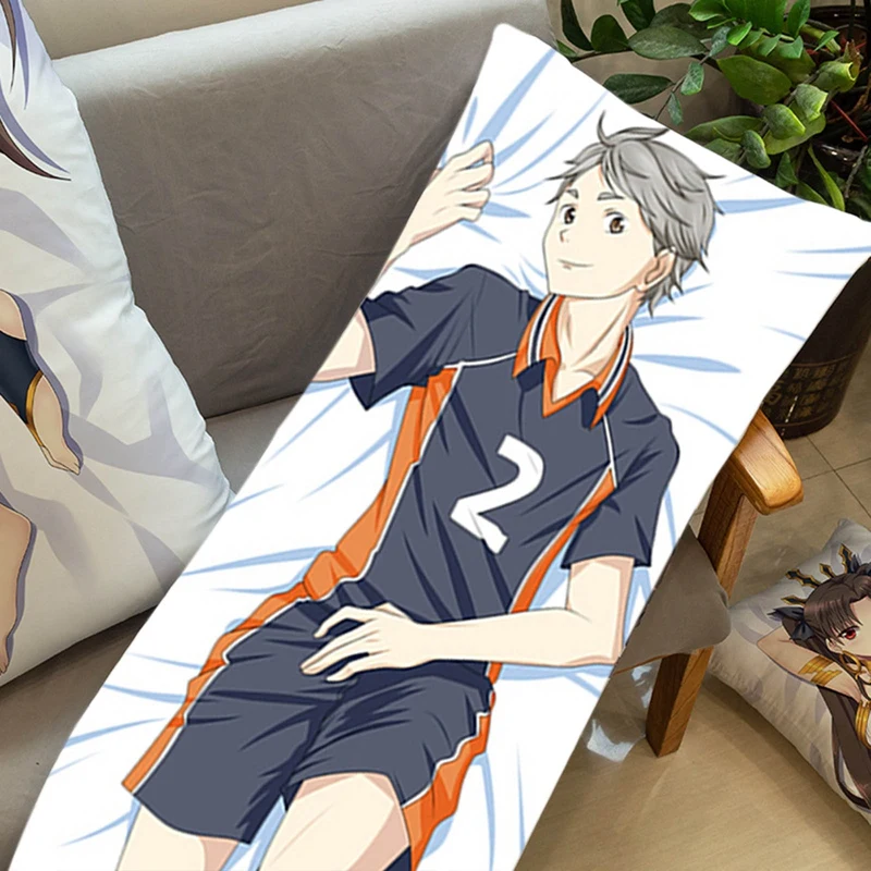Аниме волейбол школьной волейбольной команды (Karasuno Косплэй Dakimakura тело Haikyuu! Чехол