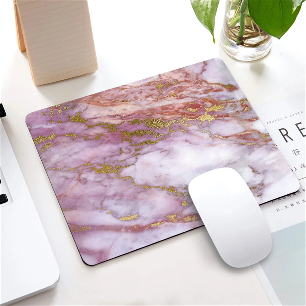 nordic style marble mousepad for gaming laptop computer desk mat mouse pad wrist rests table mat office desk set accessories free global shipping