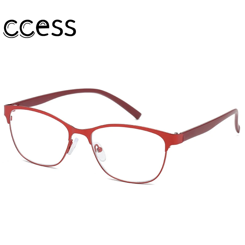 

Accalia New Retro Metal Reading Glasses Women Presbyopic Blue Light Blocking Eyeglasses for Ladies Elder Eyewear Spring Hinges