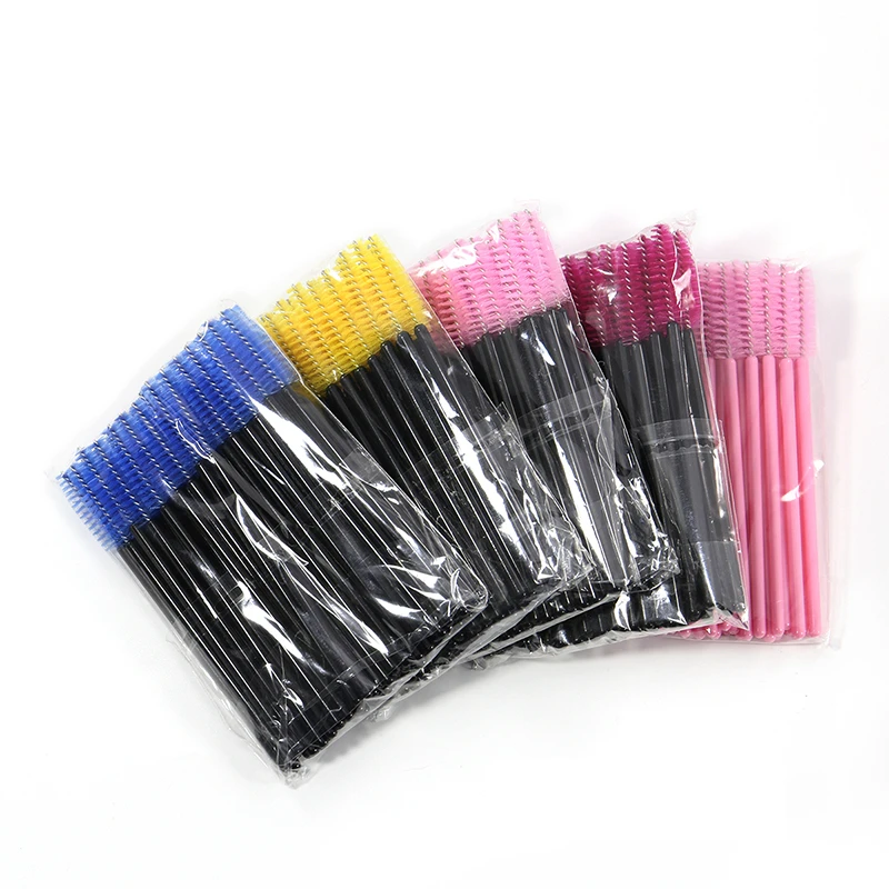 Высококачественная пластиковая мягкая щетка 50 шт./УП. Мини одноразовая кисть для