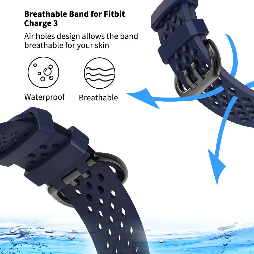 Браслет для Fitbit Charge 3 Band смарт-аксессуары для Fitbit Charge 3/3SE Браслет Силиконовый ремешок для FitBit Charge 3 ремешок