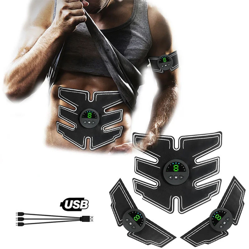 

Ab Smart EMS Muscle Stimulator Abdominal Abs Trainer Body Slimming Massager USB Rechargeable Fitness Equipment For Home Gym