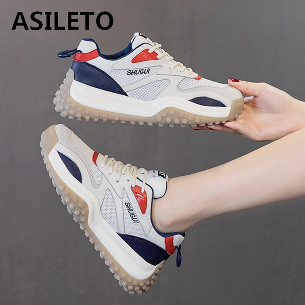 

ASILETO Zapatos de mujer zapatos Women Chaussures Fashion Women Lightweight Sneakers Running Shoes Outdoor Sports Shoes Breath