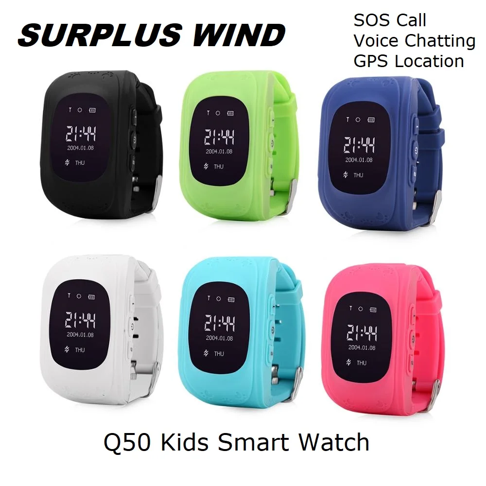 

Surplus Wind Q50 Kids Watch with SOS Call Voice Chatting GPS Tracker Phone Watch GPS Location With APP