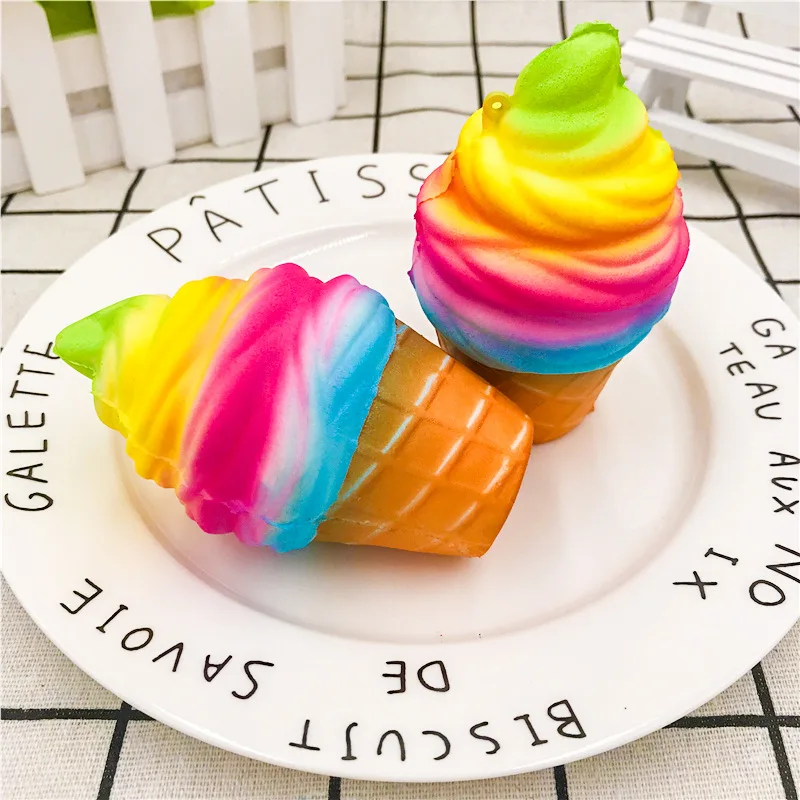 Симпатичные с медленным восстановлением формы и забавные мягкие игрушки радуга