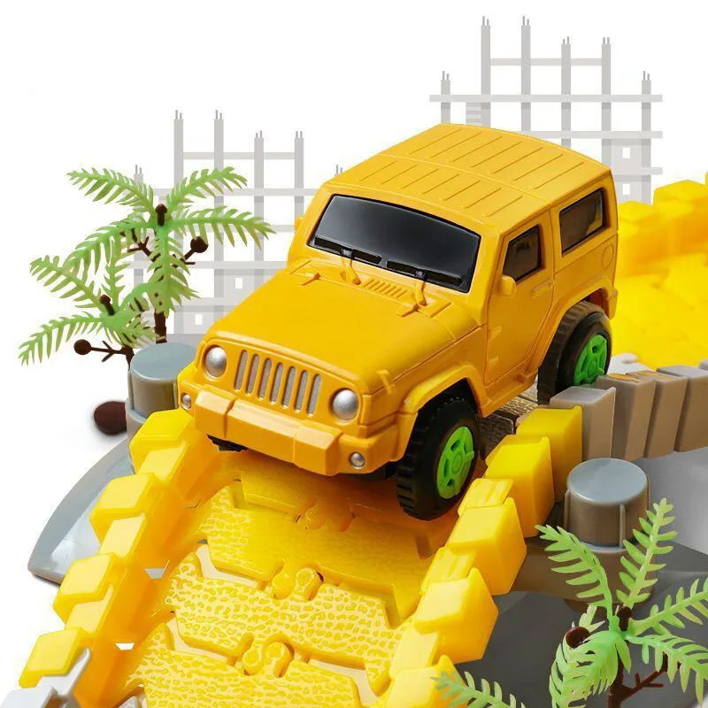 Железная дорога электрический автомобиль для детей трек игрушки сделай сам