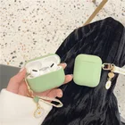 INS симпатичная кружевная Подвеска для AirPods 1 2, чехол для телефона с авокадо, Зеленый силиконовый чехол для гарнитуры для Apple Airpods