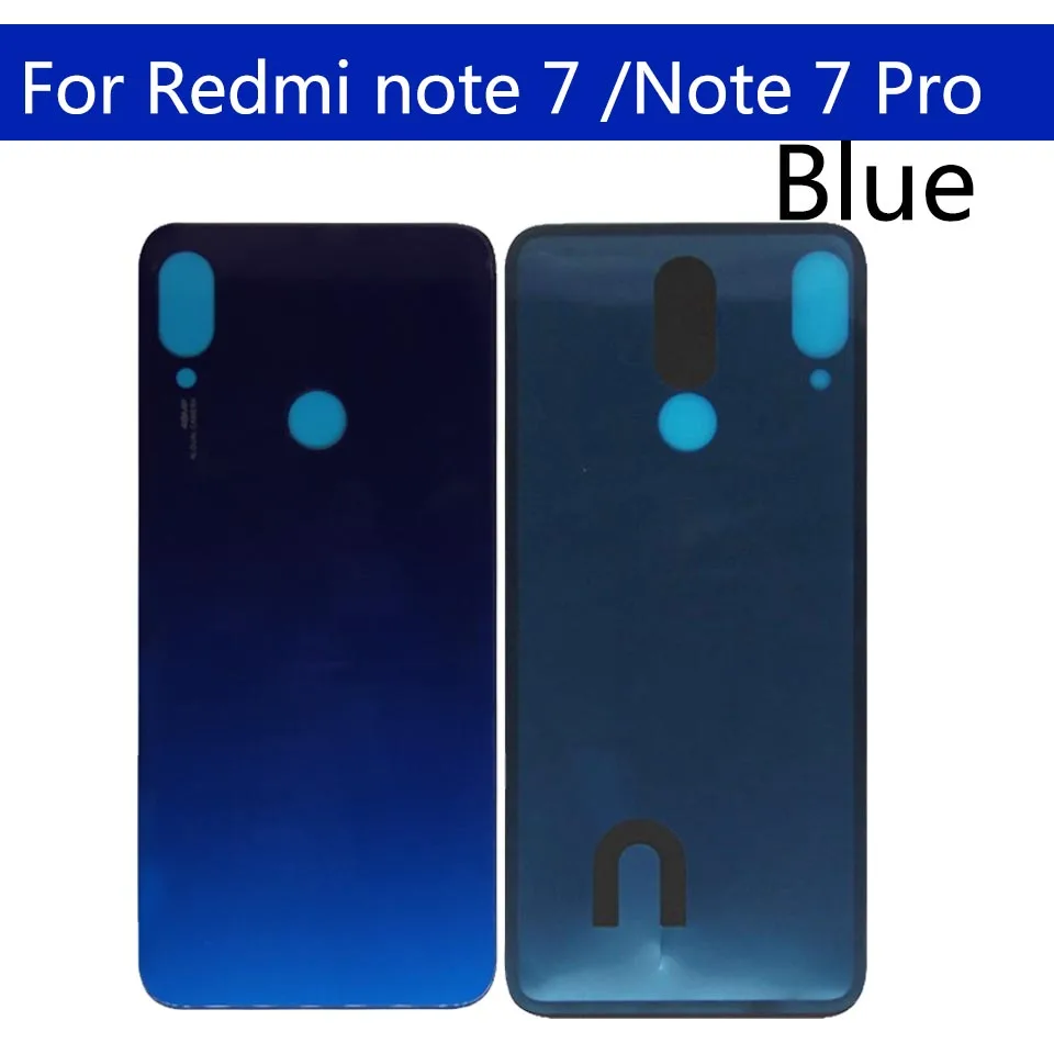 Для Xiaomi Redmi note 7 pro крышка батареи Задняя стеклянная панель Дверь Корпус чехол для