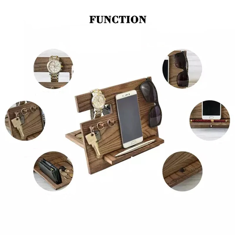 

Desktop Storage Bracket Multi-Function for Mobile Phone Holder Creative Base For Watch Glasses Key Jewelry iPhone