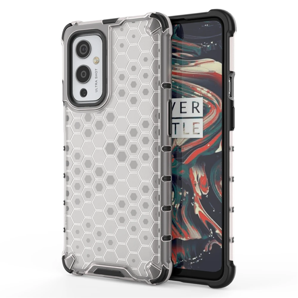 for oneplus 9 case hard transparent back cover soft silicone frame armor shockproof phone case for one plus oneplus 9 pro euna free global shipping