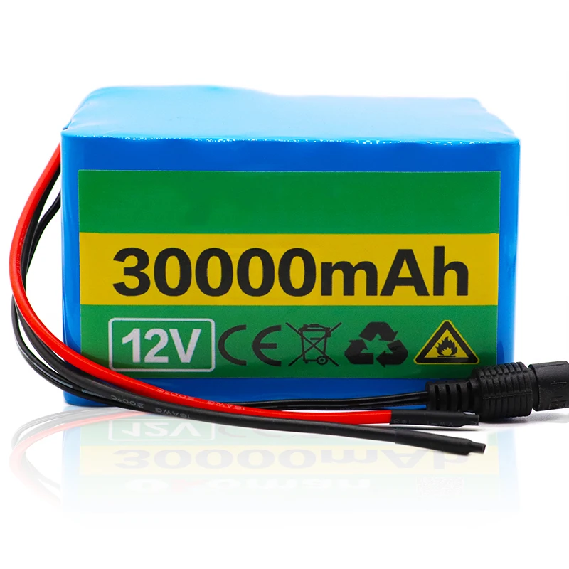 Murah GTF 12V 30Ah 3S12P 11.1V 12.6V Lithium Battery Pack Untuk Inverter Lampu Xenon Lampu Jalan PJU Tenaga Surya Jalan-jalan Mobil Dll + Charger