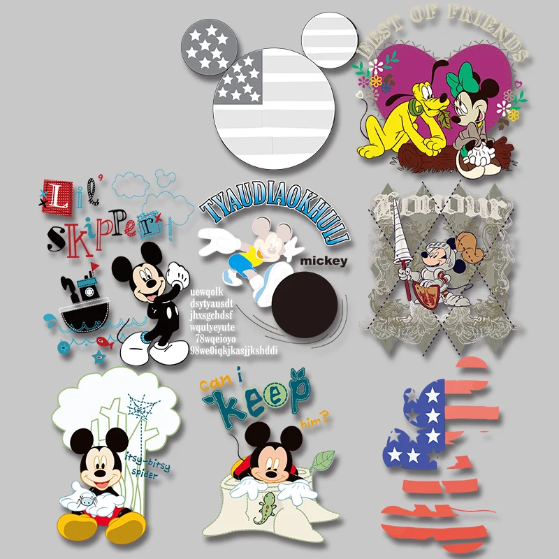 Аппликация с Микки Маусом на одежду нашивки для одежды утюгом из ткани