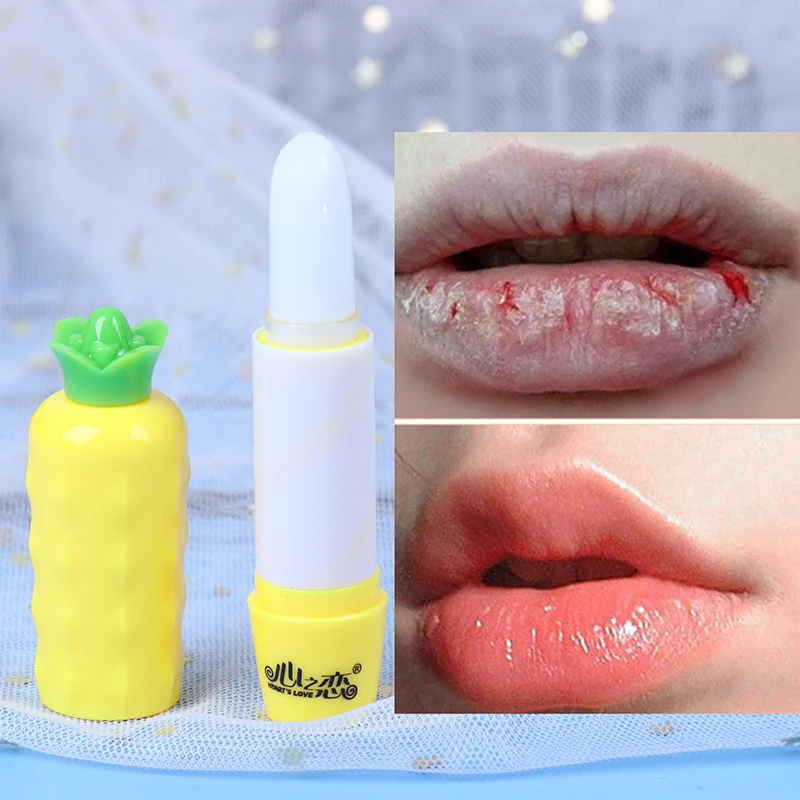 Увлажняющий бальзам для губ стойкий натуральный ананас эссенция Вера помада