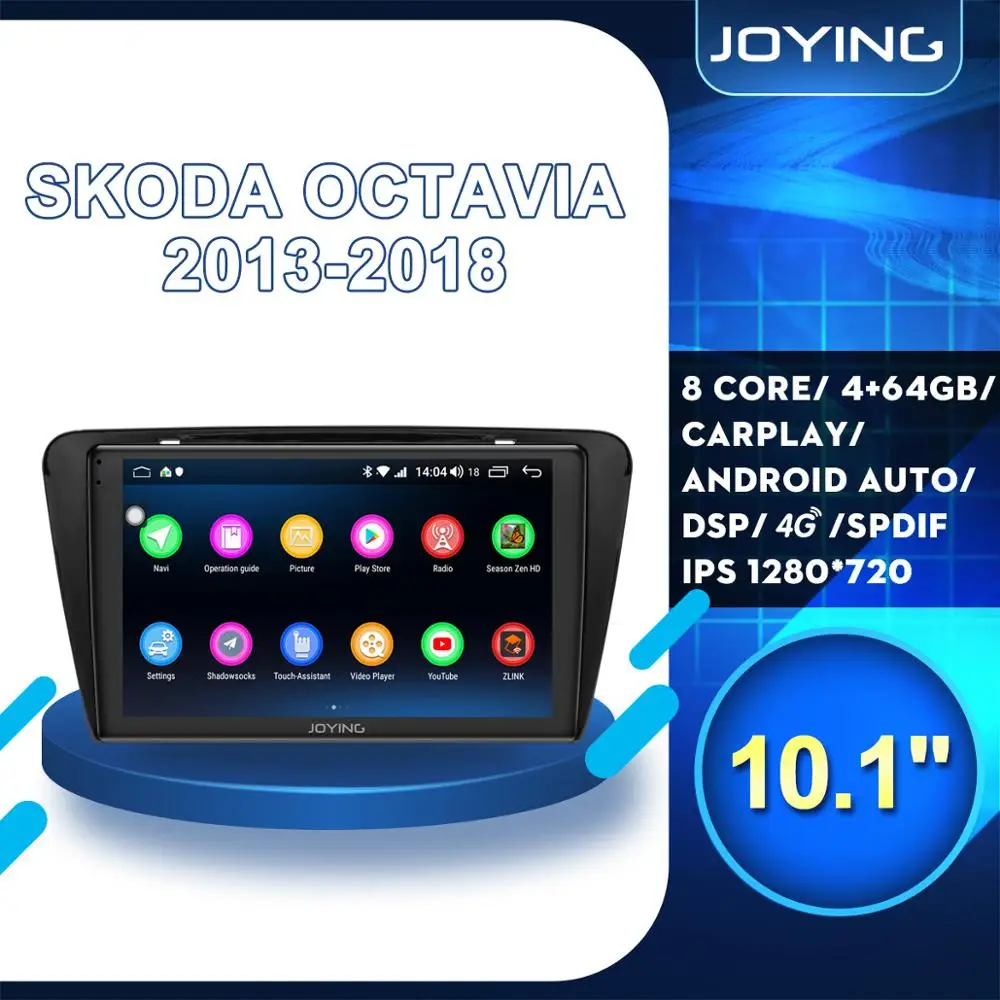 Автомобильный радиоприемник 10 &quot стерео Android OBD для Volkswagen SKODA Octavia 3 A7 2013 2014 2015-2018