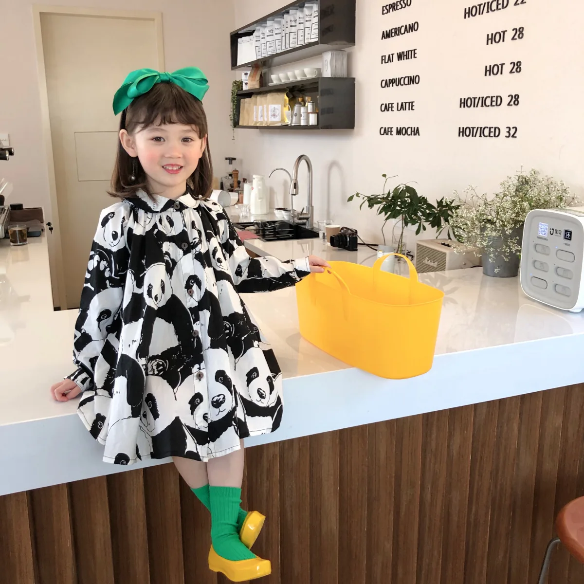 Женское Хлопковое платье-рубашка с длинным рукавом свободного покроя | Детская