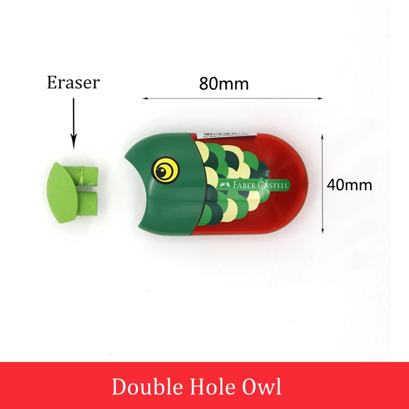 Dual Holde-Yu FABER CASTELL Push Pull двойная точилка для карандашей с одним отверстием и двойным отверстием многофункциональные школьные и офисные канцелярские принадлежности - Цвет: Dual Holde-Yu
