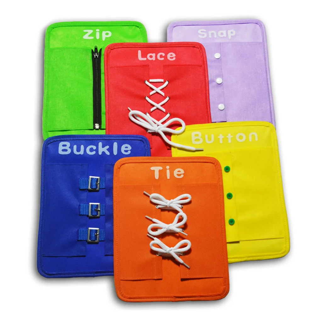 

Dressing Learning Boards Early Learning Kits Set Essential Skills Toys Set for Toddlers FKU66