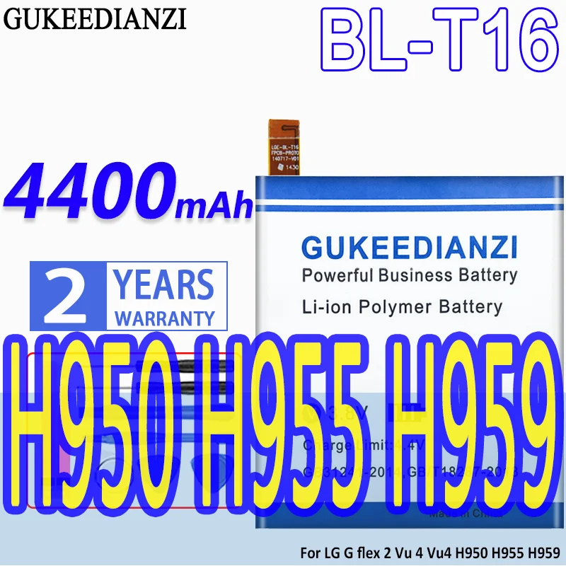 BL-T16 100% Новинка 4400 мАч Сменный аккумулятор для телефона LG G flex 2 Vu 4 Vu4 H950 H955 H959