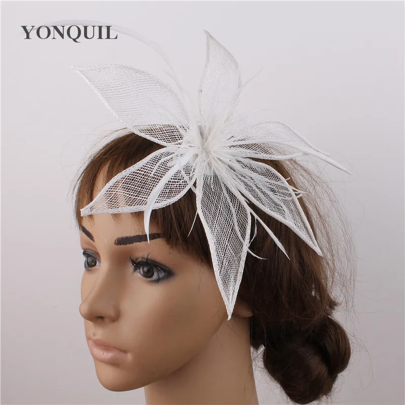 Женская вуалетка с перьями головной убор розового цвета для вечевечерние