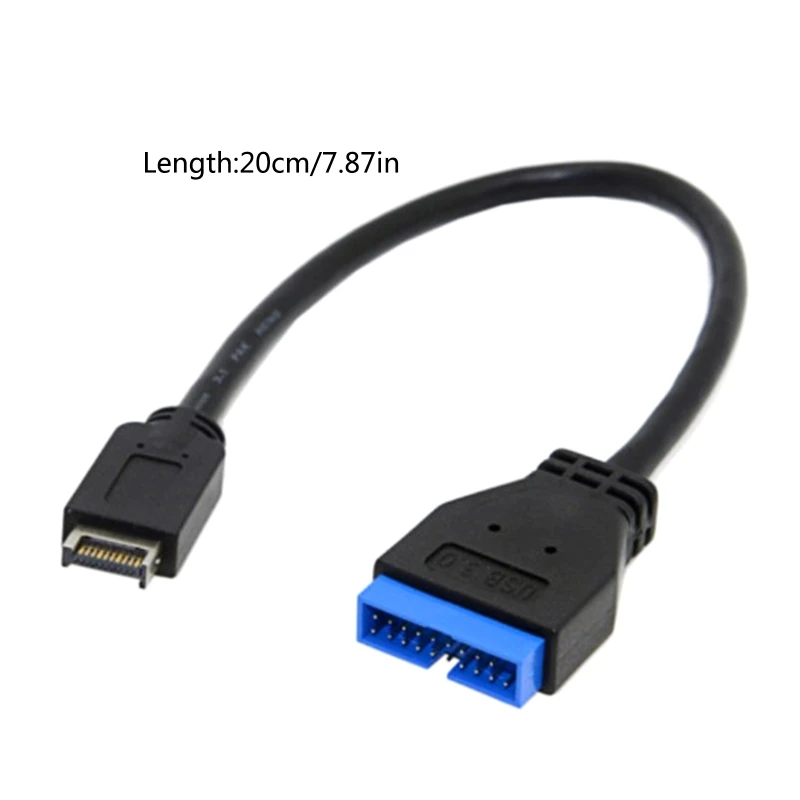

USB 3.1 Type-C Mini 20 Pin Front Panel Header To USB 3.0 Standard 19/20Pin Header Extension Cable 20Cm For Asus-Motherbo