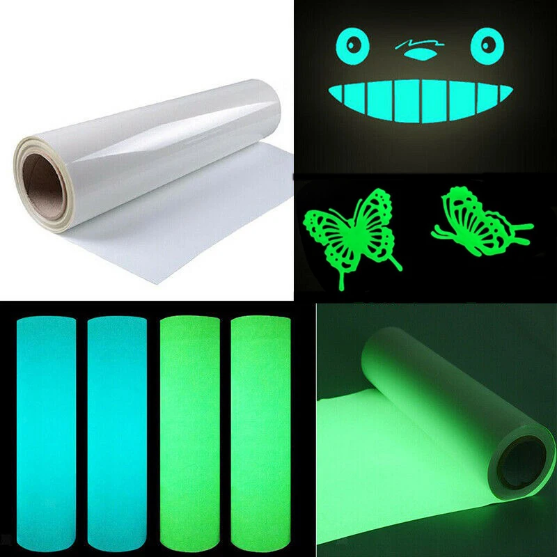 

Heat Transfer Vinyl Luminous Lettering Film Green Blue Heat Transfer Heat Transfer Film Luminous T-shirt Material