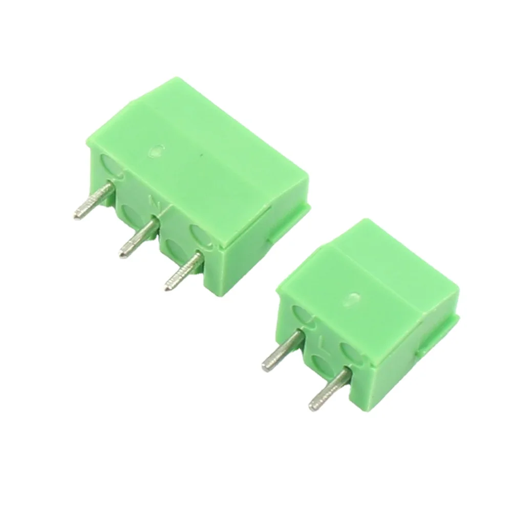 1000 шт. 3 5 мм 96 Шаг 2P P 2 Pin Way прямой DIP PCB винтовая Клеммная колодка Кабельный