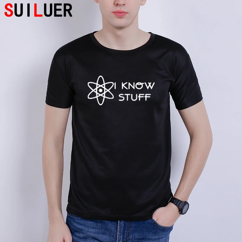 

Never Trust An Atom T shirt Geek Letter Men Printed Tee Short Sleeved Funny Summer Tops T-shirts Sports Tshirts Science SL-5806