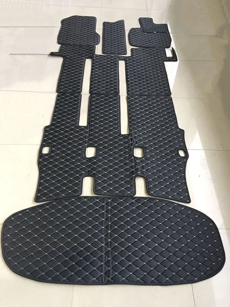 

Good quality! Custom full set car floor mats for Right Hand Drive Toyota Voxy R70 R60 2013-2001 7 8 seats waterproof car carpets