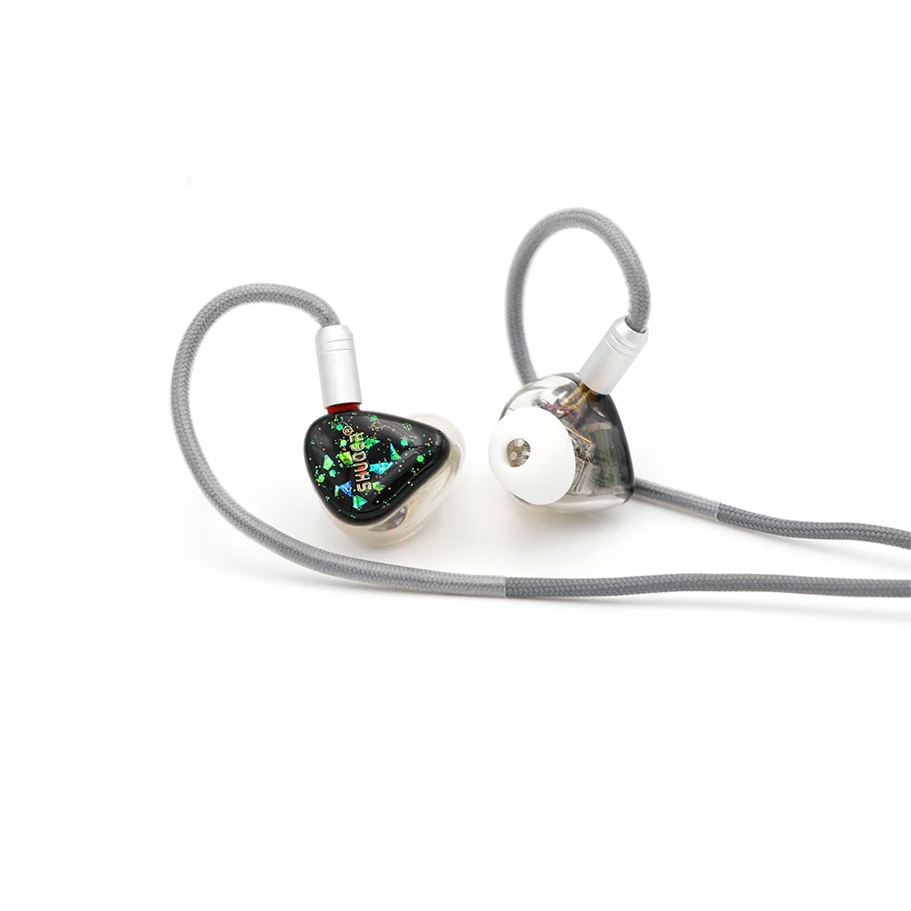 Shuoer EJ07 электростатический драйвер DD BA гибридные HiFi наушники-вкладыши IEMs с 6N одинарным кристаллом медь 0,78 мм 2Pin кабель