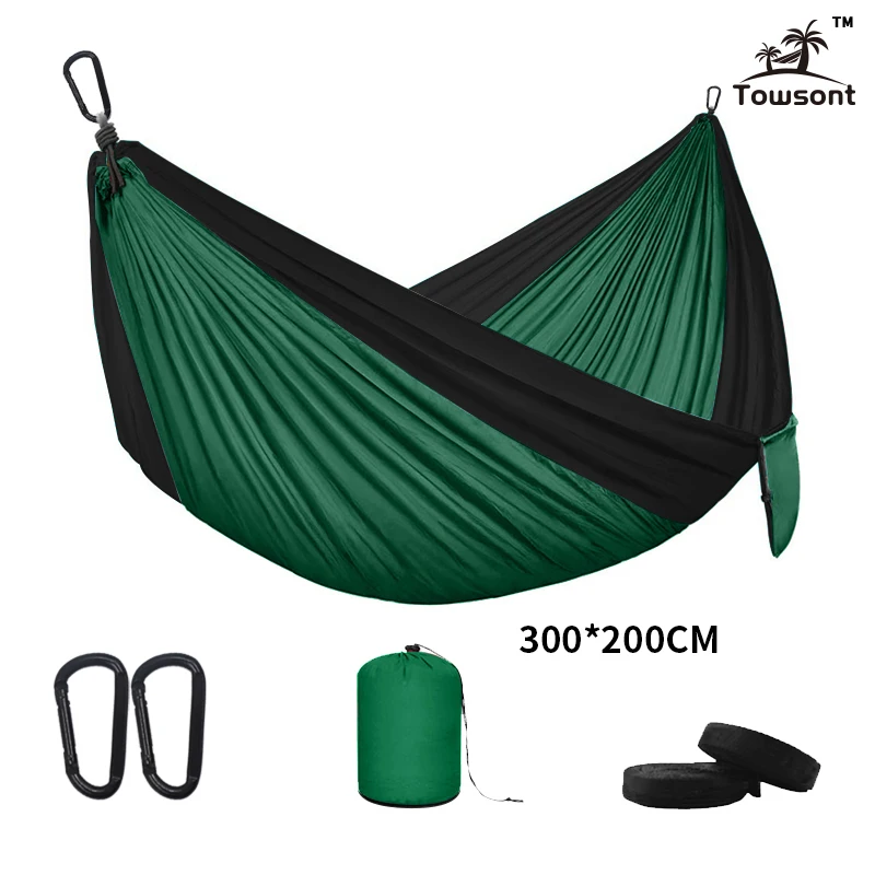 Двойной гамак для взрослых мебель улицы и помещения кемпинг парашют рюкзак