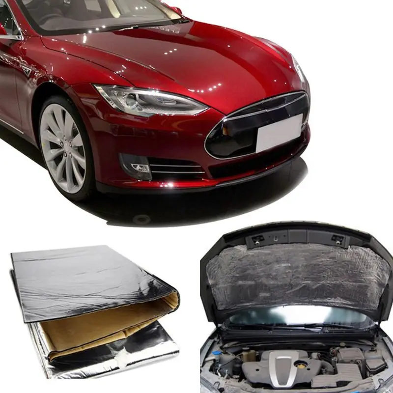 

Car Sound Deadener Mat Noise Bonnet Insulation Deadening Hood Engine Sticker