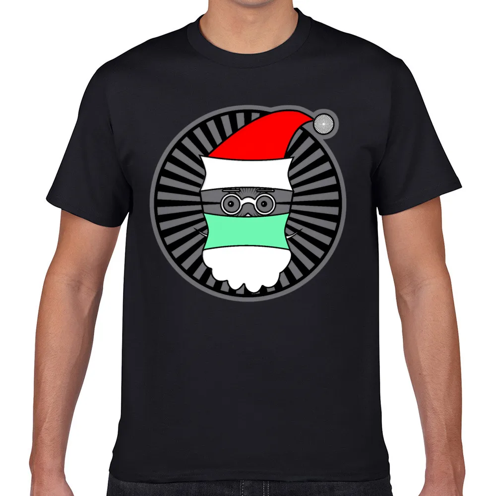 

Tops T Shirt Men santa claus 2021 Summer Harajuku Geek Print Male Tshirt